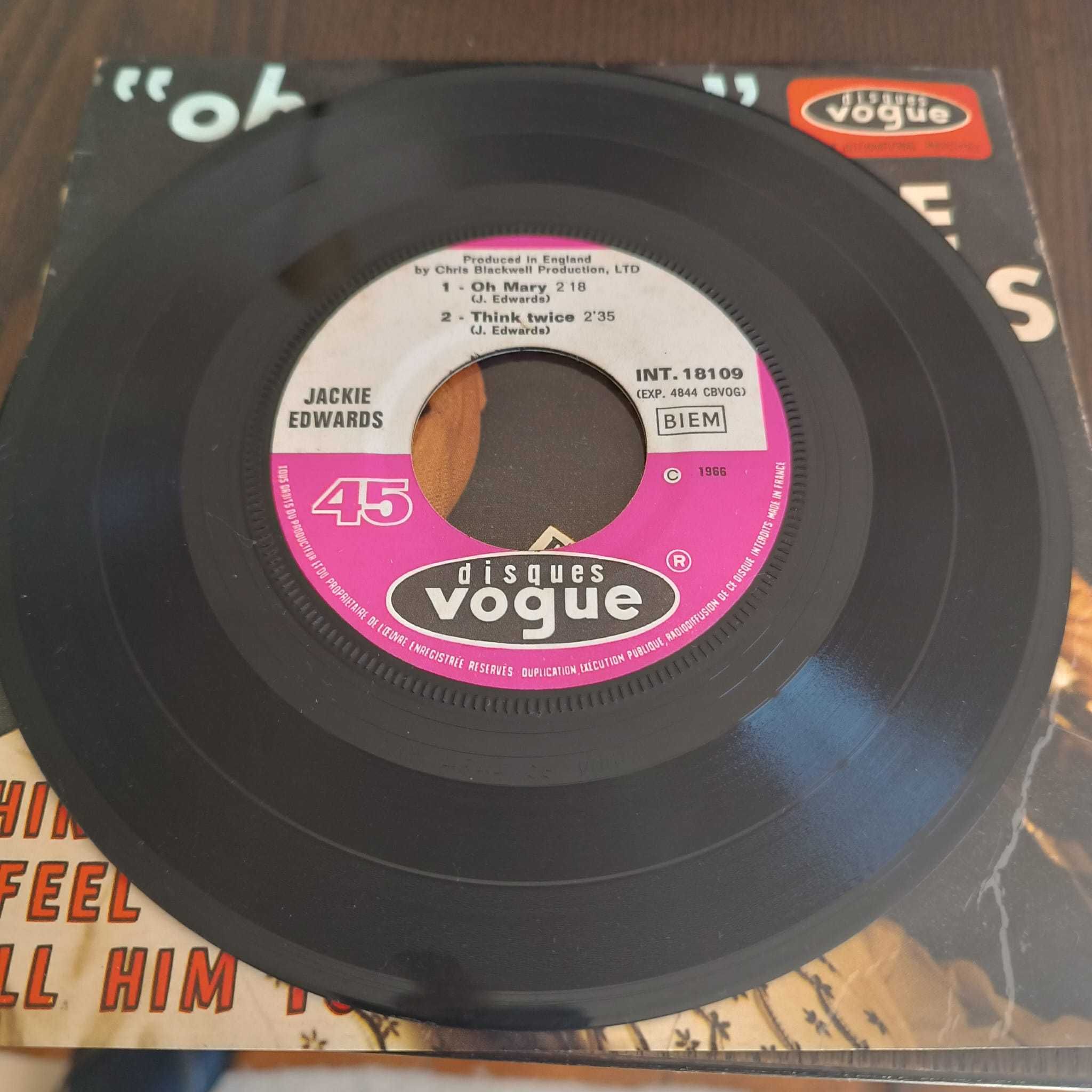Single em vinil de Jackie Edwards