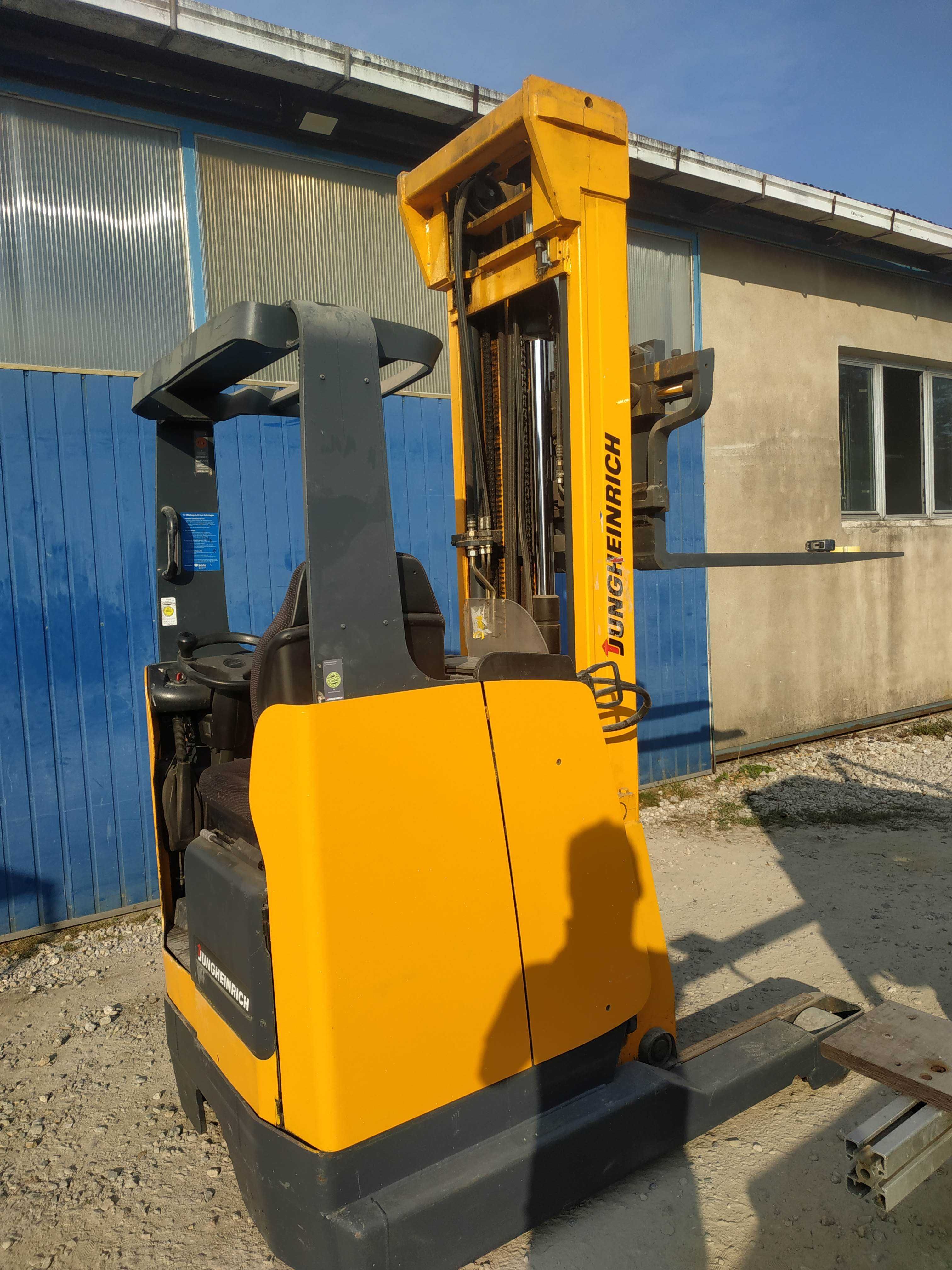 Wózek widłowy reach truck JUNGHEINRICH ETV 114 214 podnoszenie 640cm