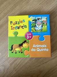 4 puzzles de 9 peças para crianças de 3 a 4 anos