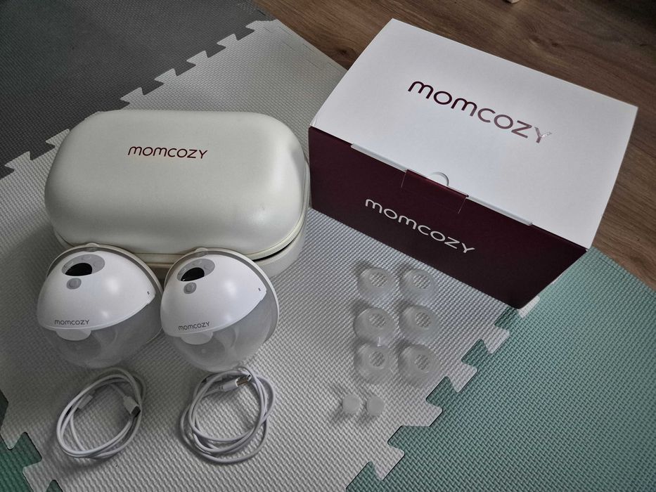 Laktator Momcozy M5 + akcesoria laktacyjne – zestaw