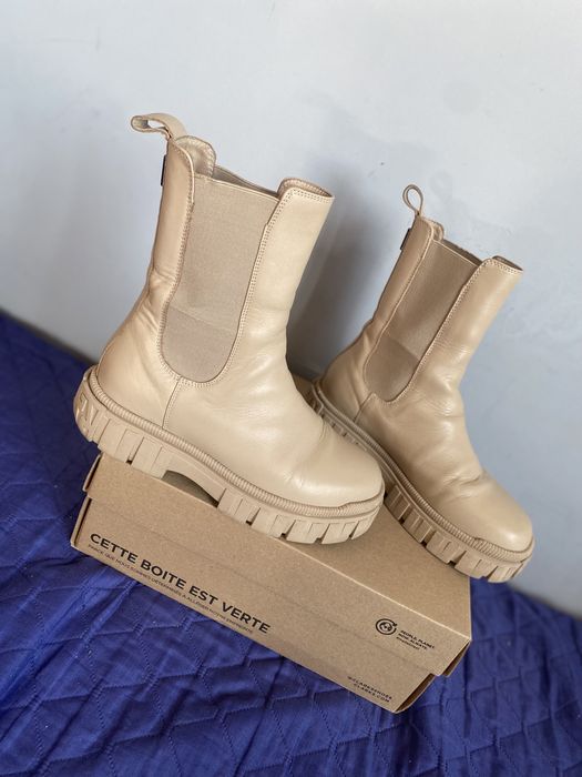 Wysokie botki, sztyblety, trapery Gino Rossi skóra naturalna roz. 38