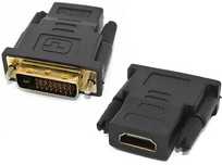 Adapter przejściówka  gniazdo - HDMI  wtyk DVI 24+1