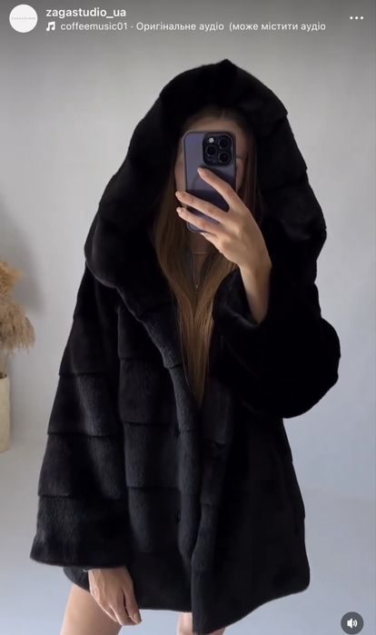 Еко Шуба під норку преміум 1:1 від ZagaStudio, майже новий стан