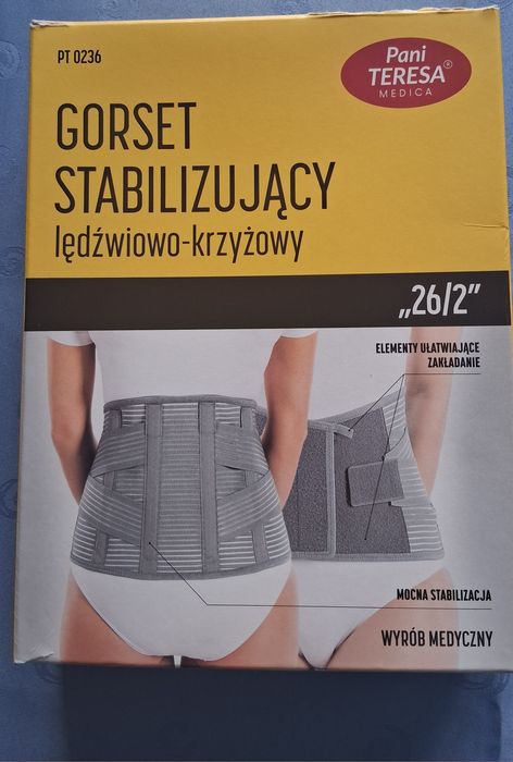 Gorset stabilizujący lędźwiowego krzyżowy rozmiar L