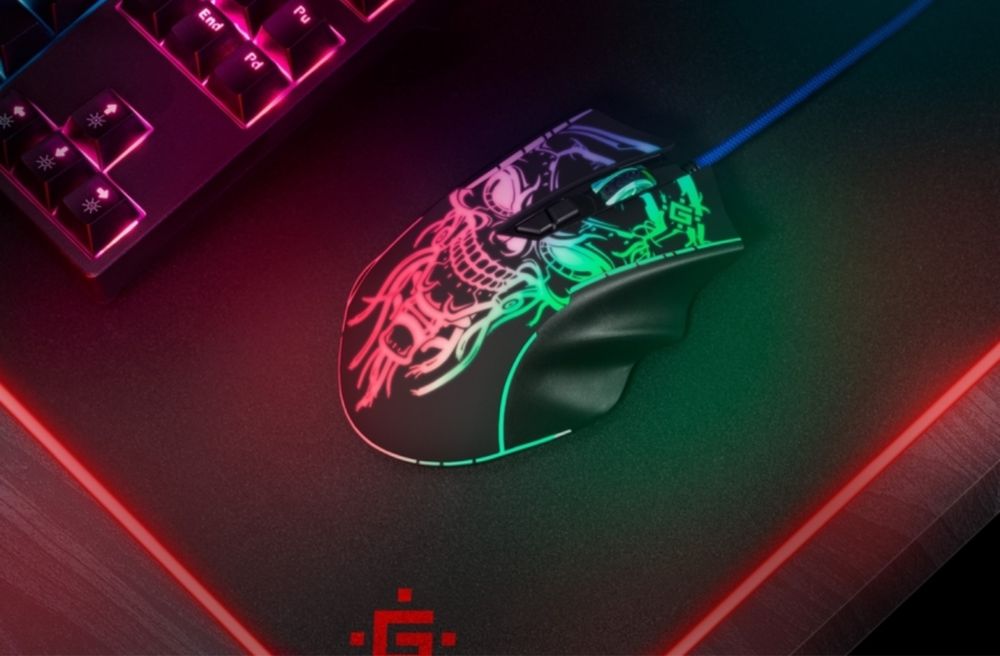Myszka Przewodowa Dla Graczy Defender GM 928 Mysz Gamingowa RGB