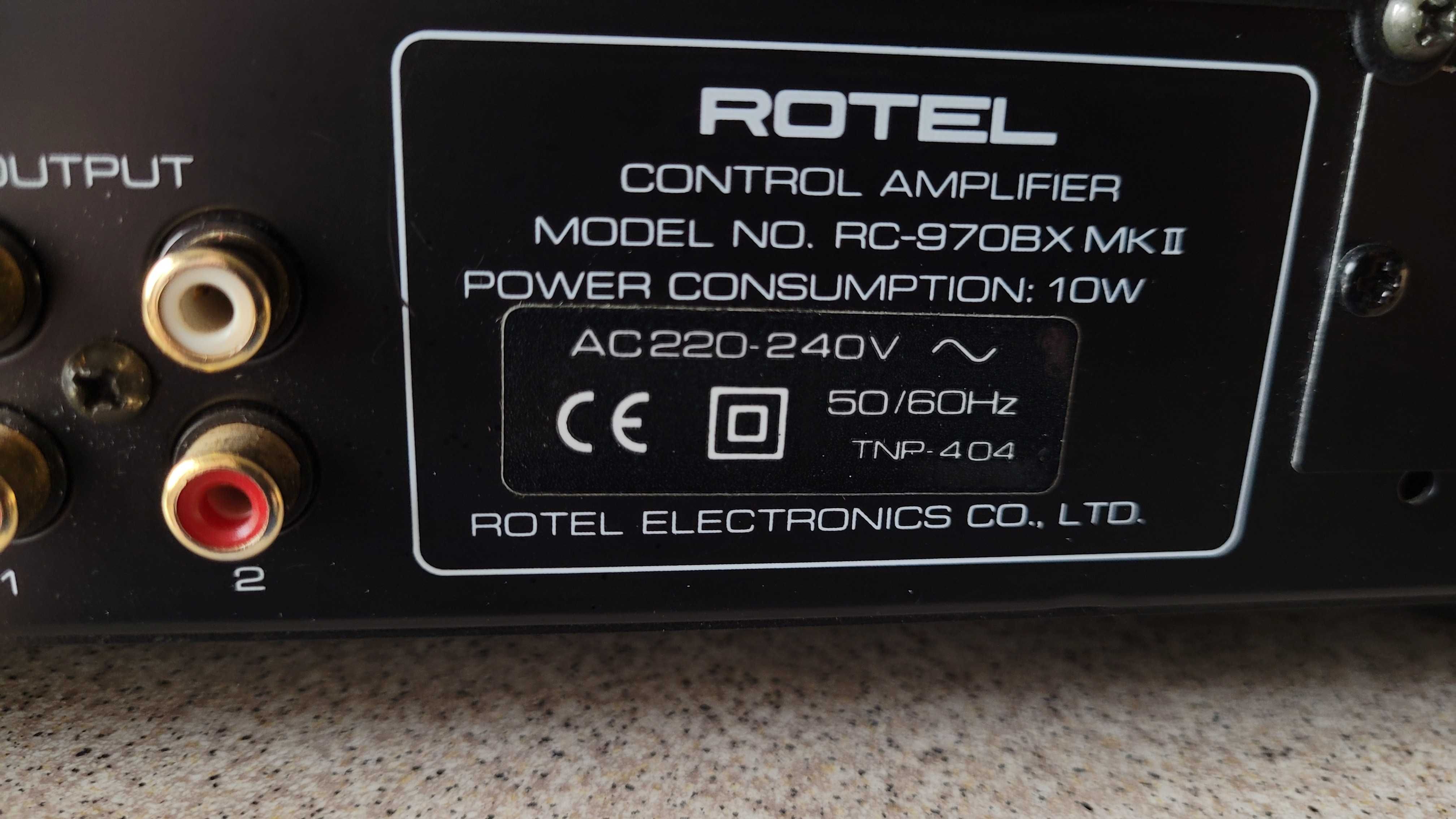 ROTEL RC-970BX MK II, przedwzmacniacz, preamp vintage HI FI