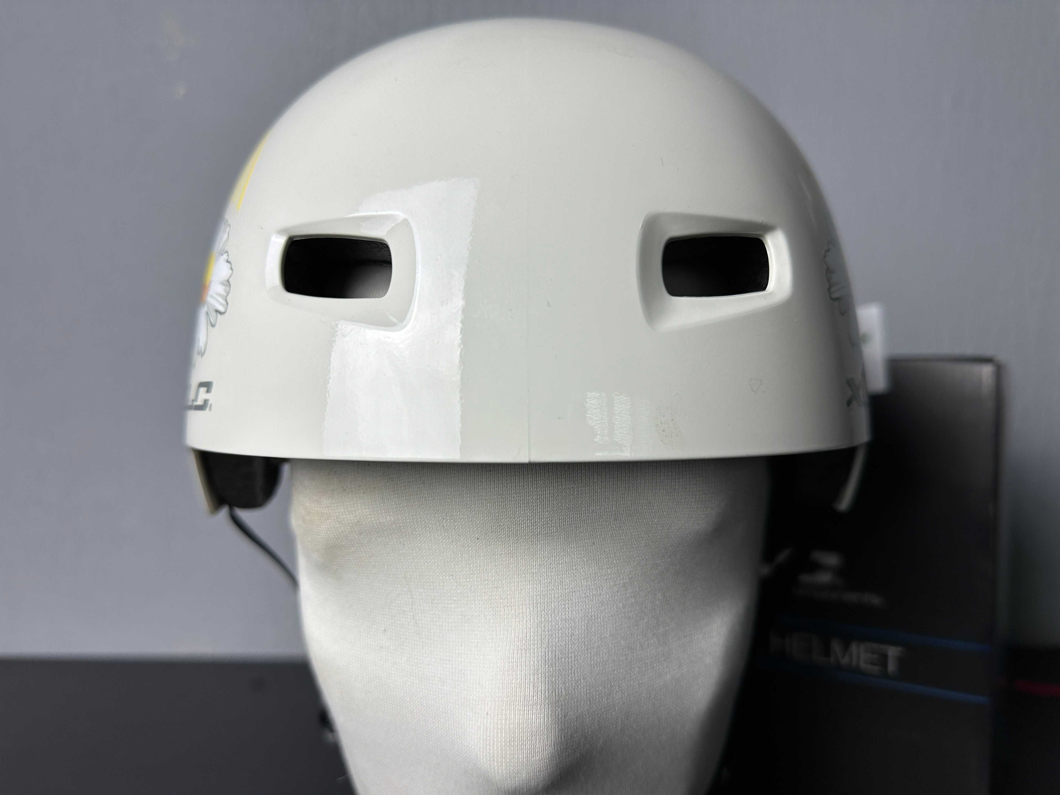 Kask XLC Bh-c22 biało żółty
