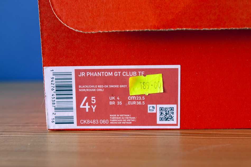 Buty piłkarskie Nike, turfy r. 36,5 (23,5 cm), JR PHANTOM GT CLUB TF