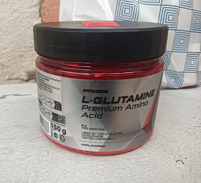Suplemento alimentar de L-Glutamina da marca Prozis