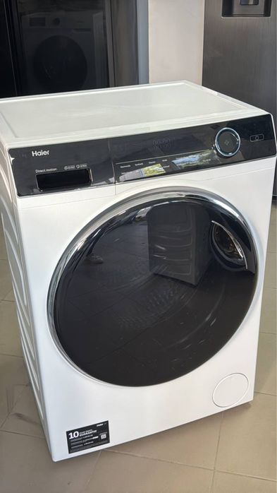 Пральна машинка Haier 8кг прямий привід сенсор підсвітка барабану
