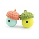 Acorn treat dispenser toy