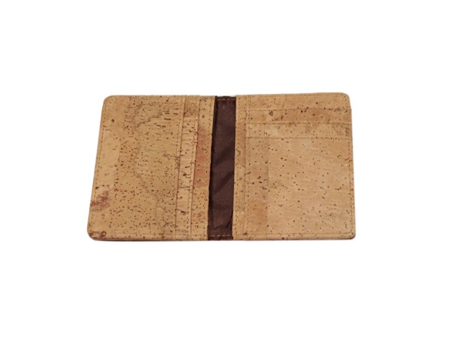 Carteira para cartões em cortiça