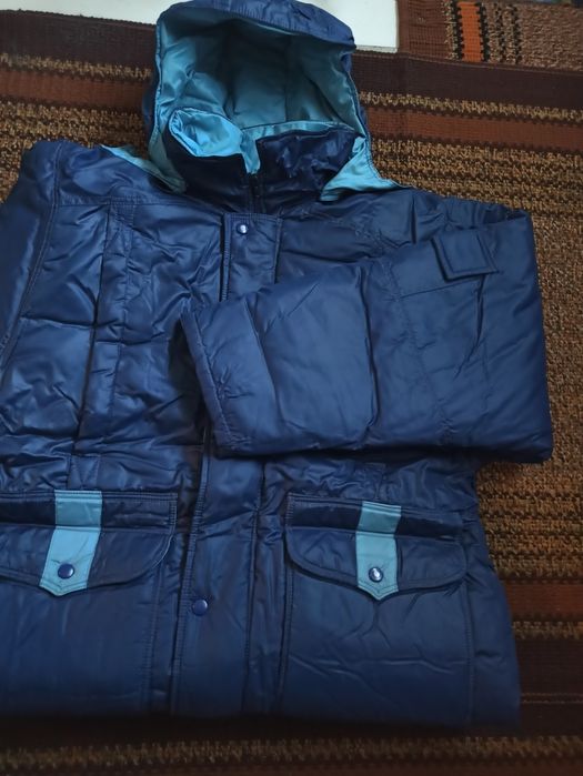 Куртка мужская зимняя синего цвета р 64-68