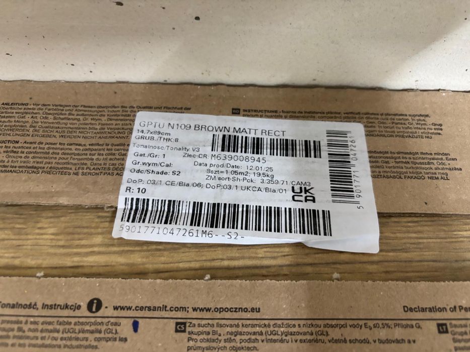 Płytki Opoczno brown mat