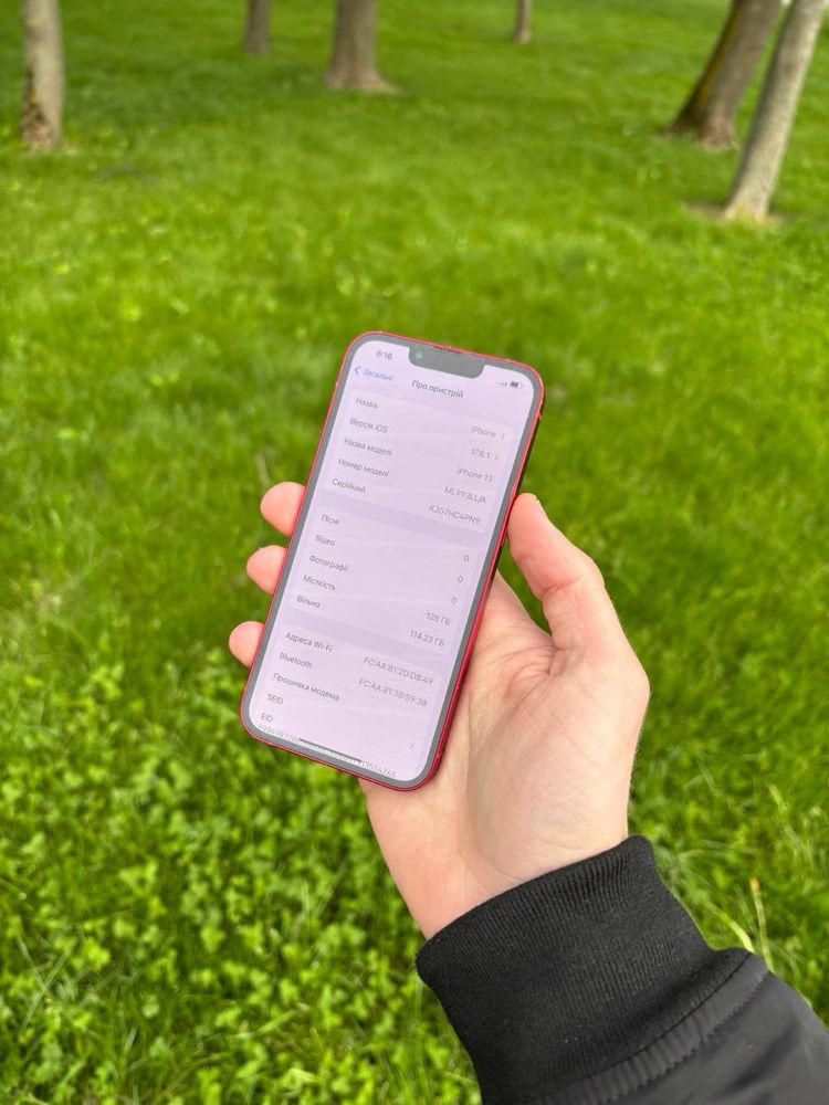 Iphone 13 red 128gb айфон 13 червоний на 128гб