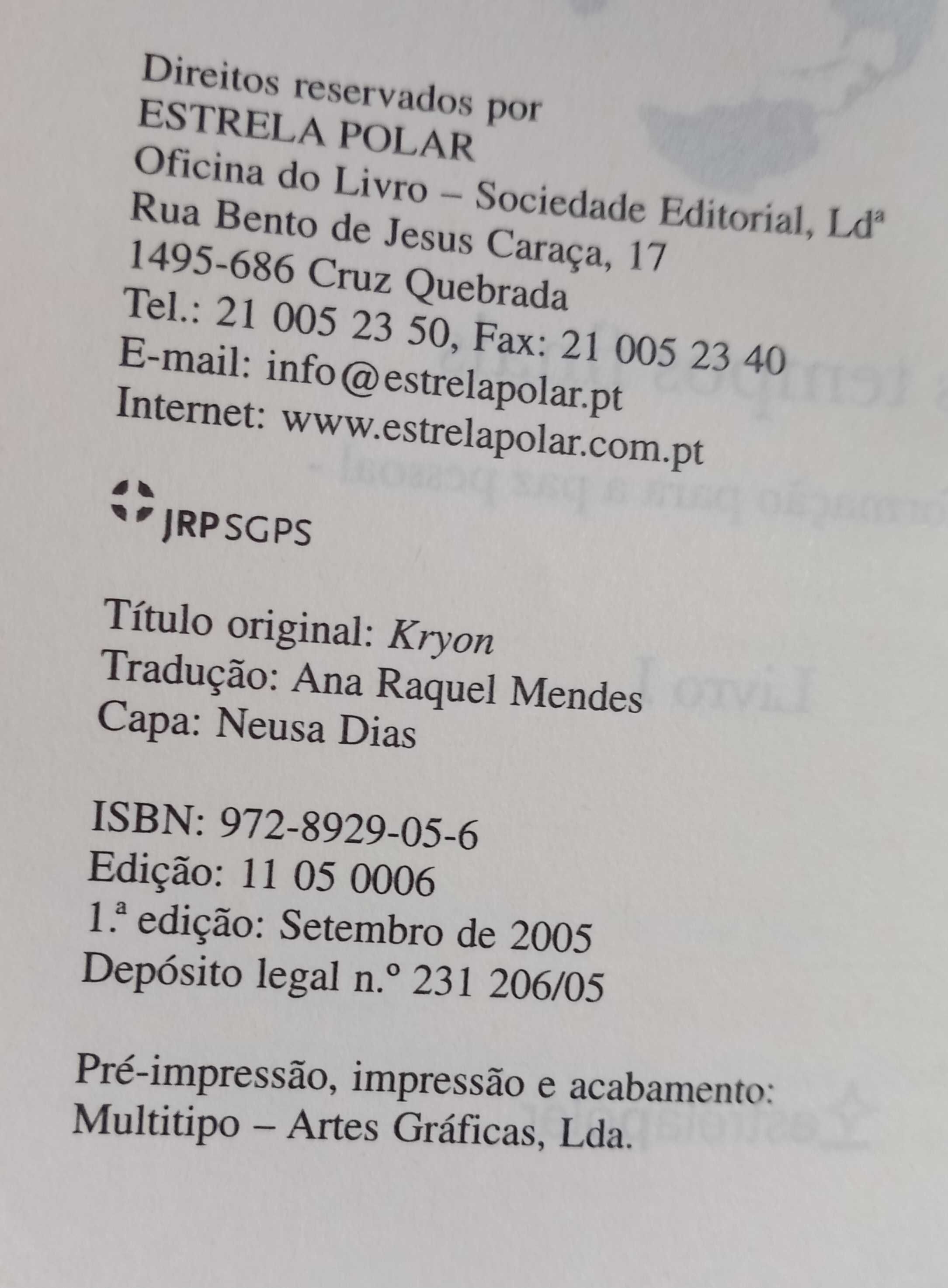 Livro - Kryon livro 1 - portes incluídos