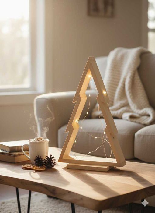 Drewniana Choinka - 56cm wys. nowoczesna