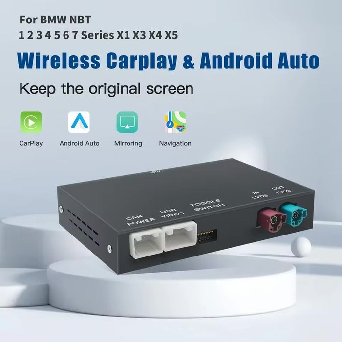 Módulo Wireless CarPlay & Android Auto para BMW NBT