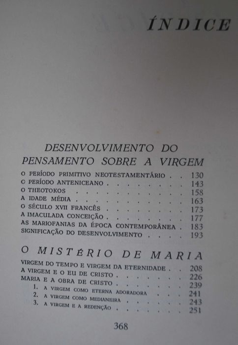 A Virgem Maria (Nossa Senhora) de Jean Guitton - 1 Edição Ano 1959