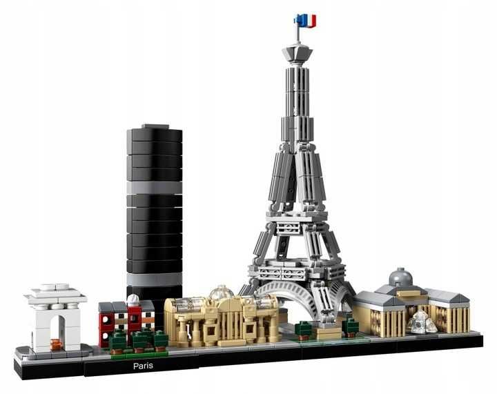 LEGO ARCHITECTURE 21044 Paryż Wieża Eiffla Luwr Klocki *NOWE*