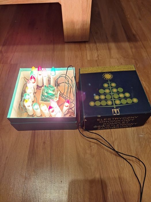 Lampki choinkowe z czasów PRL