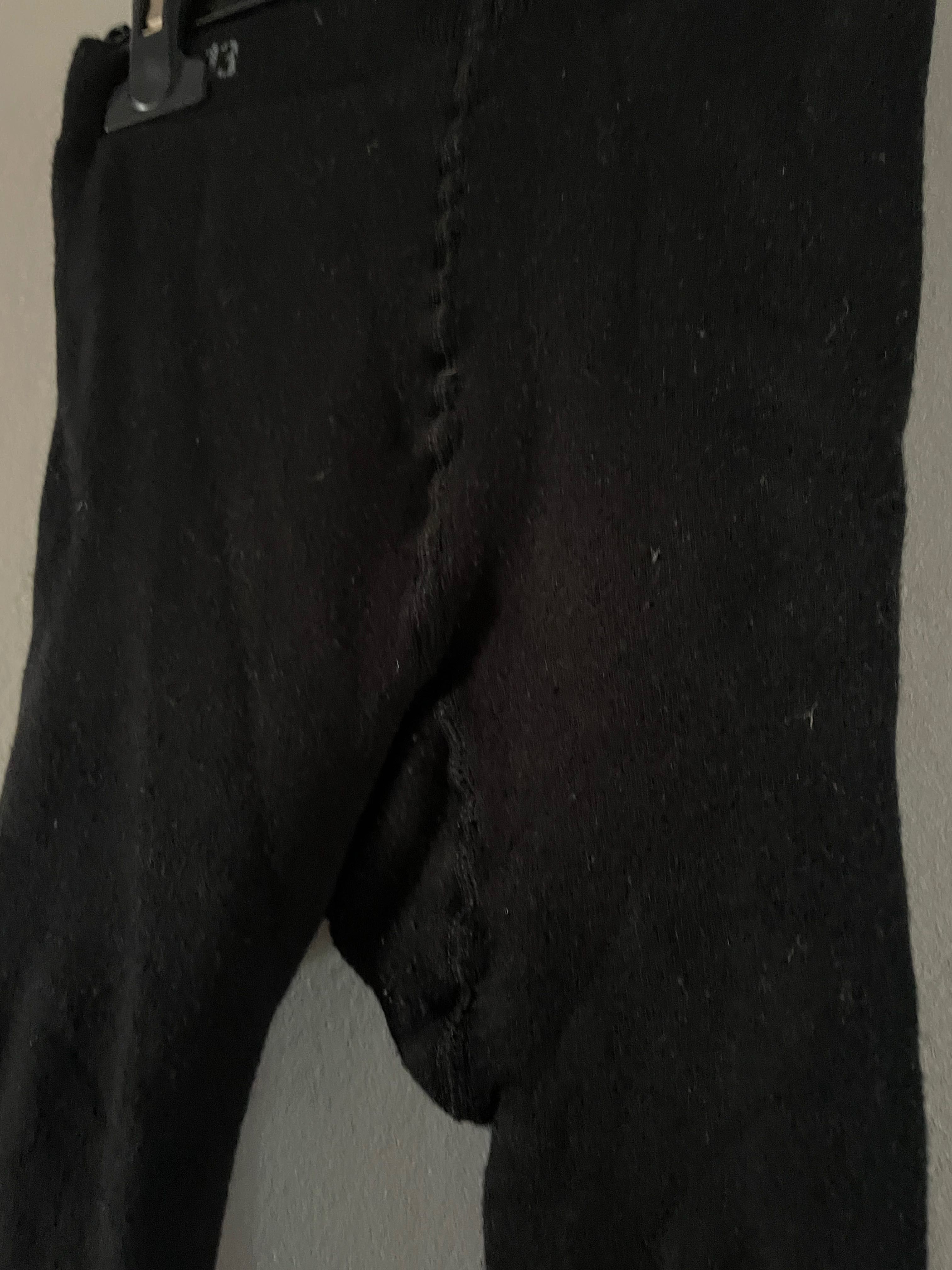 Ciepłe czarne rajstopy dziewczęce 128-134 cm na zimę idealne stan 5/5