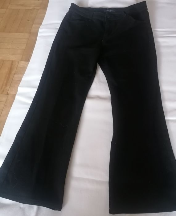Spodnie jeans czarne dzwony