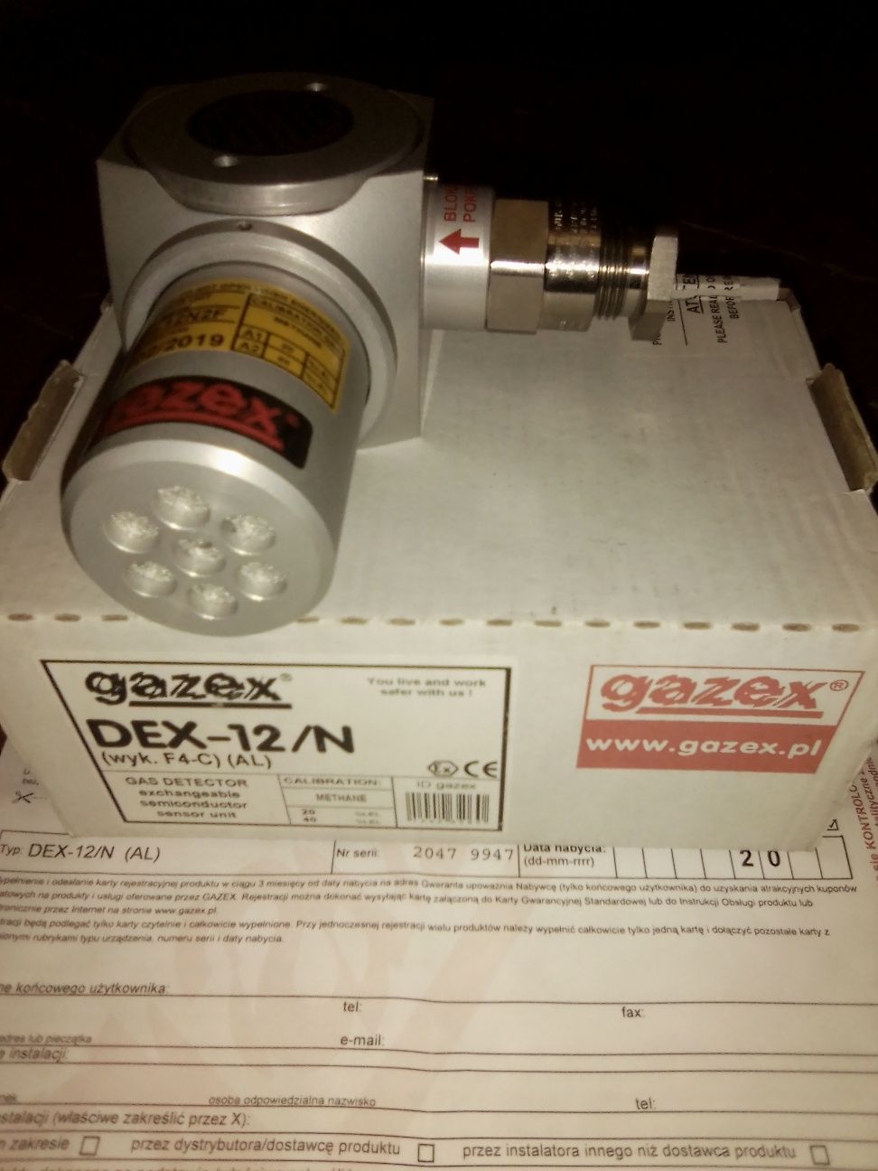 Продам польськие газовые датчики gazex DEX 12 N