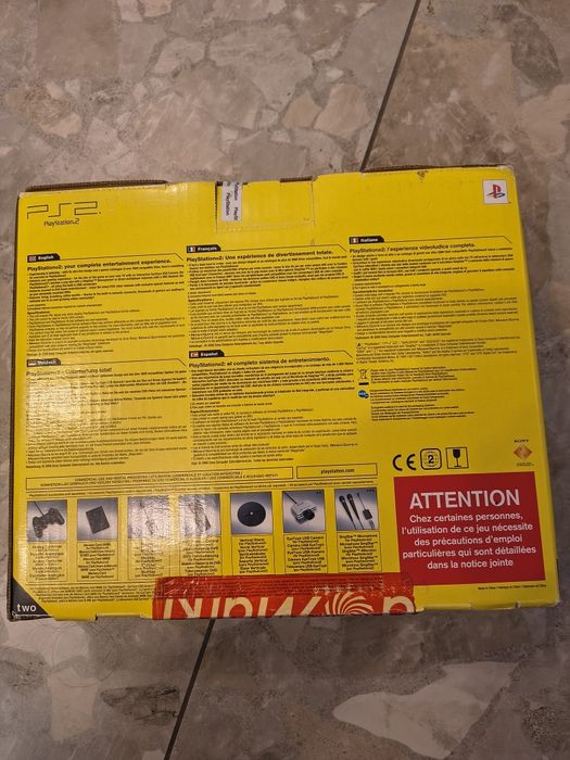 PlayStation 2 pudełko plomba