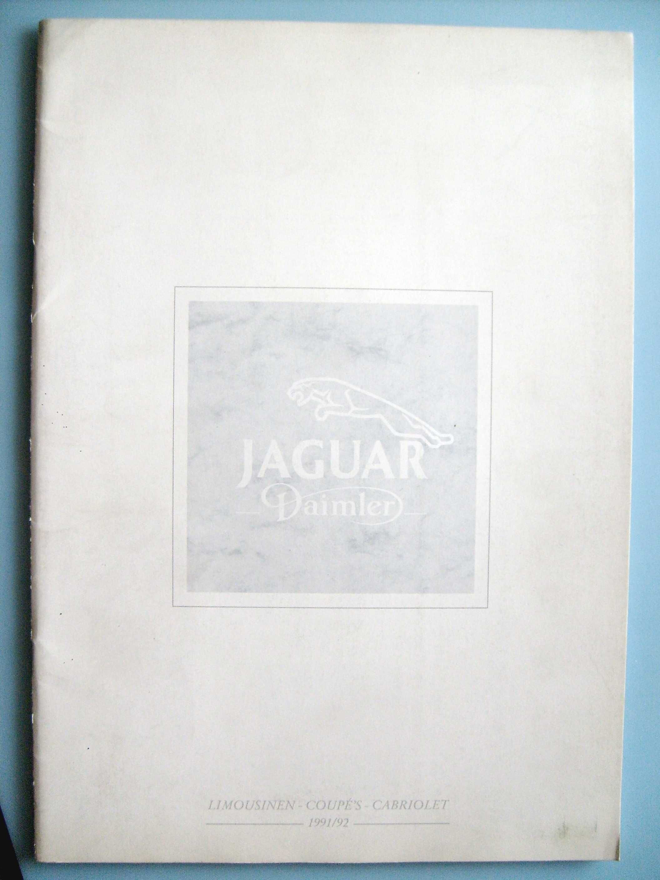 Jaguar & Daimler Programm 1991 * prospekt 40 stron WYPRZEDAŻ !