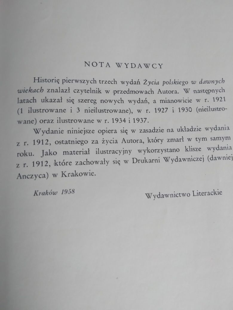 Życie polskie w dawnych wiekach- Władysław Łoziński