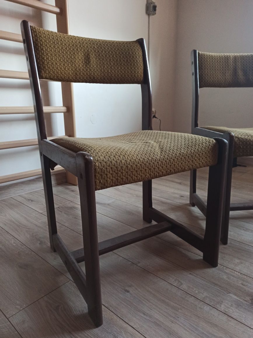 Krzesło PRL retro vintage 2 szt krzesła