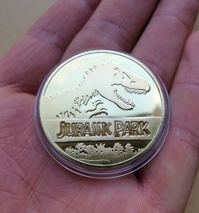 Medal park jurajski jurassic park dinozaur
