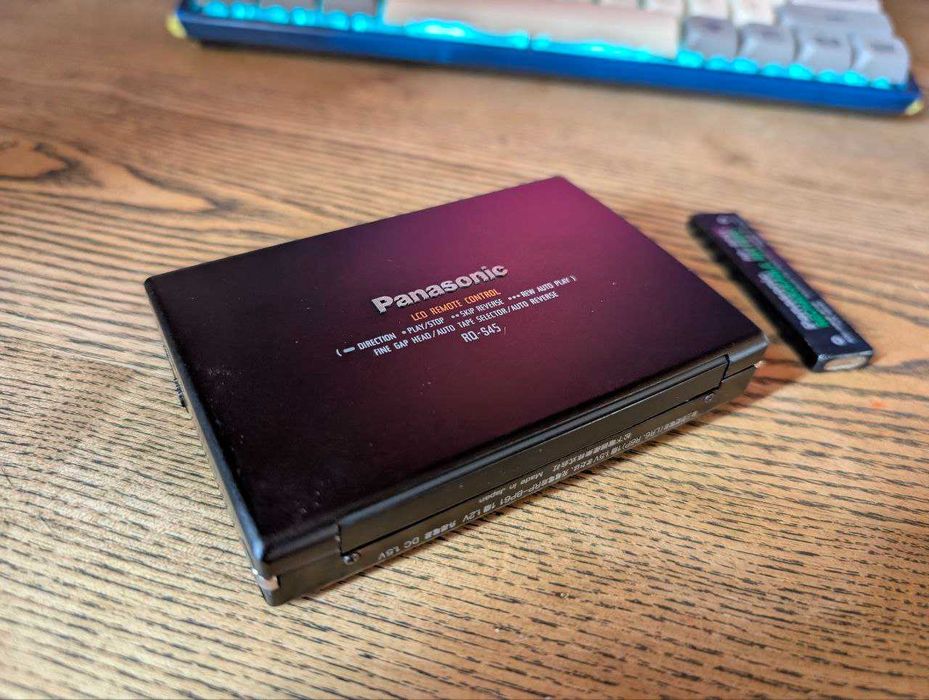 Рабочий Кассетный ретро плеер Panasonic RQ-S45