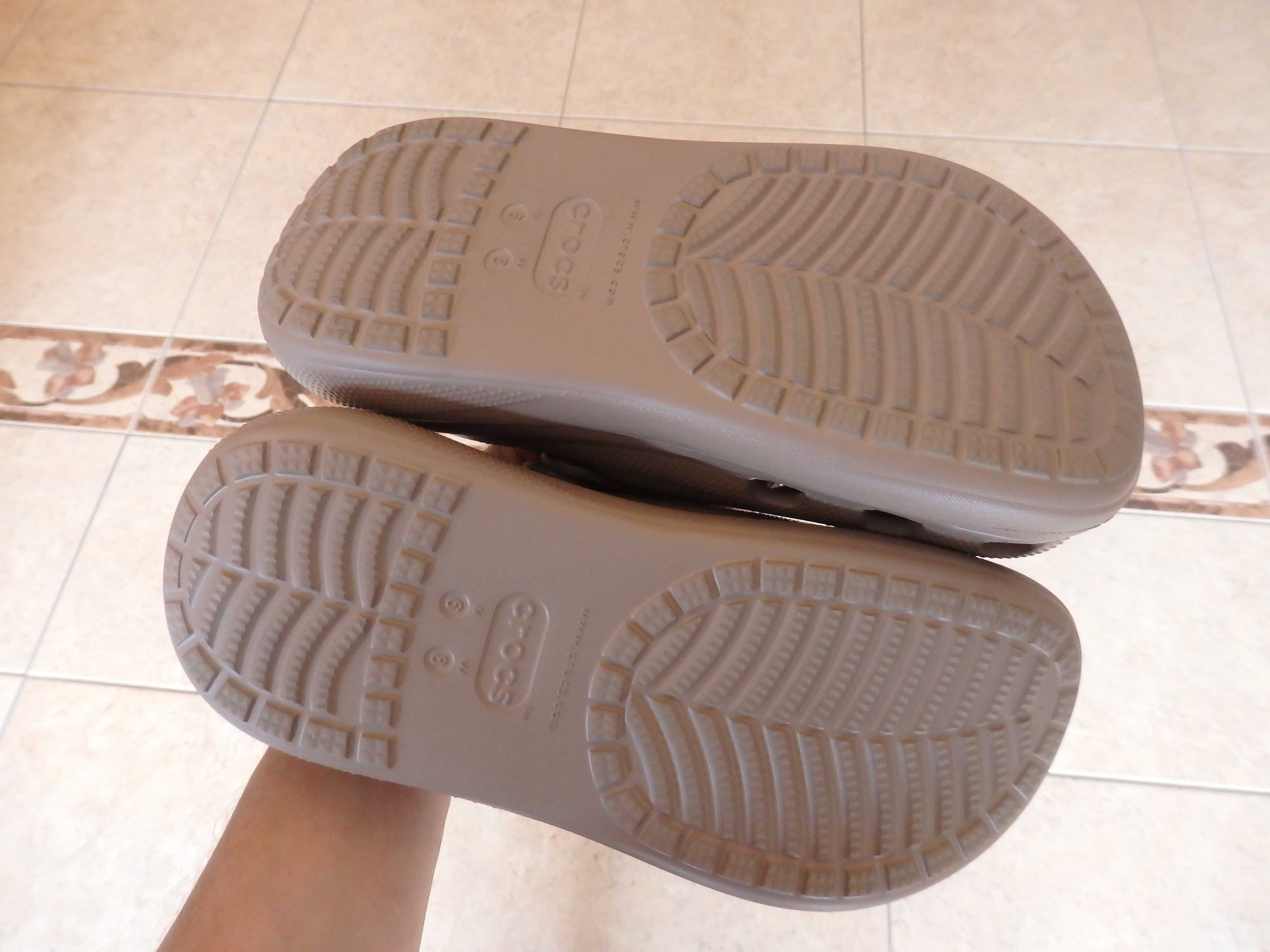 Klapki Crocs Crush Clog 38-39 M6/W8 kolor Latte