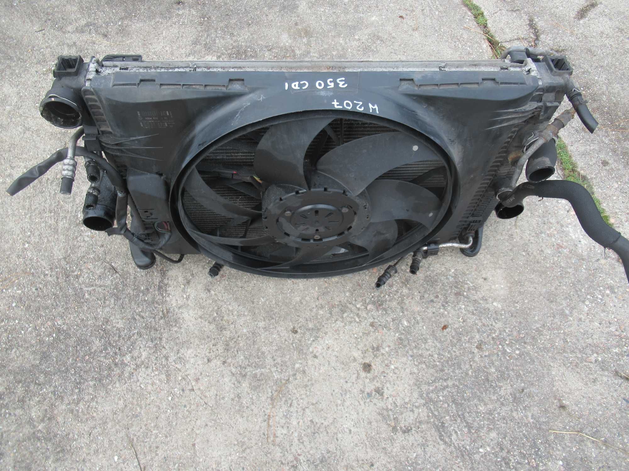mercedes W212 W204 W207 350 cdi komplet chłodnic wentylator