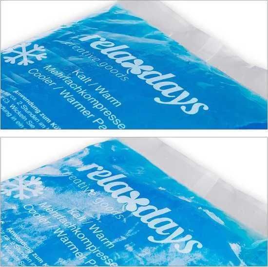 Żelowe Wkłady Chłodzące Relaxdays  Polietylen, Niebieski, 8 Sztuk