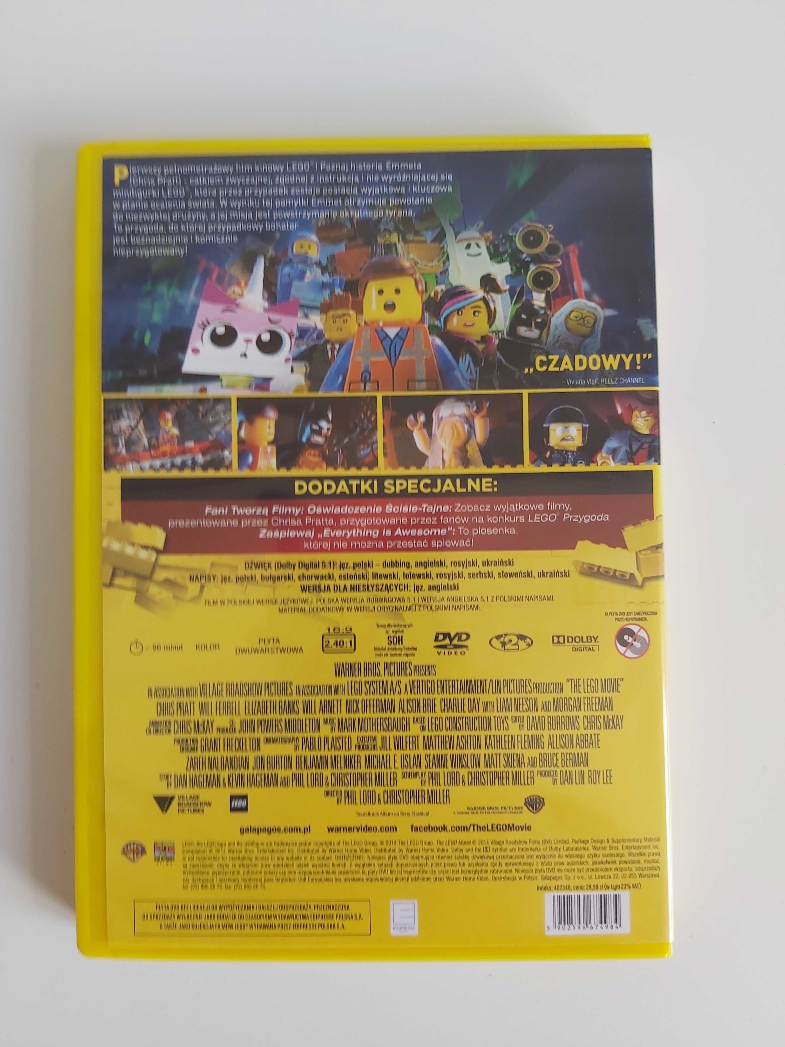 Lego przygoda DVD jak nowe