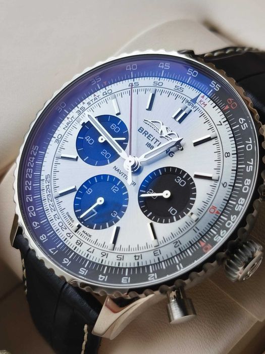 Breitling Navitimer B01 Chrono. 43mm ICE BLUE 2025r / Gwar. do 2033r.