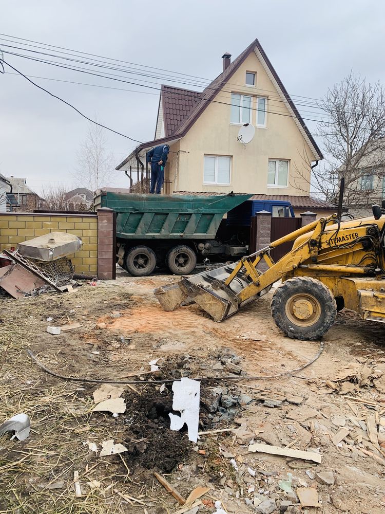 Демонтаж техникой Ручной демонтаж Уборка участков Вывоз мусора Покос