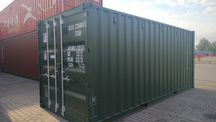 Nowy kontener morski one way lok Wrocław 20'DC zielony Ral6007