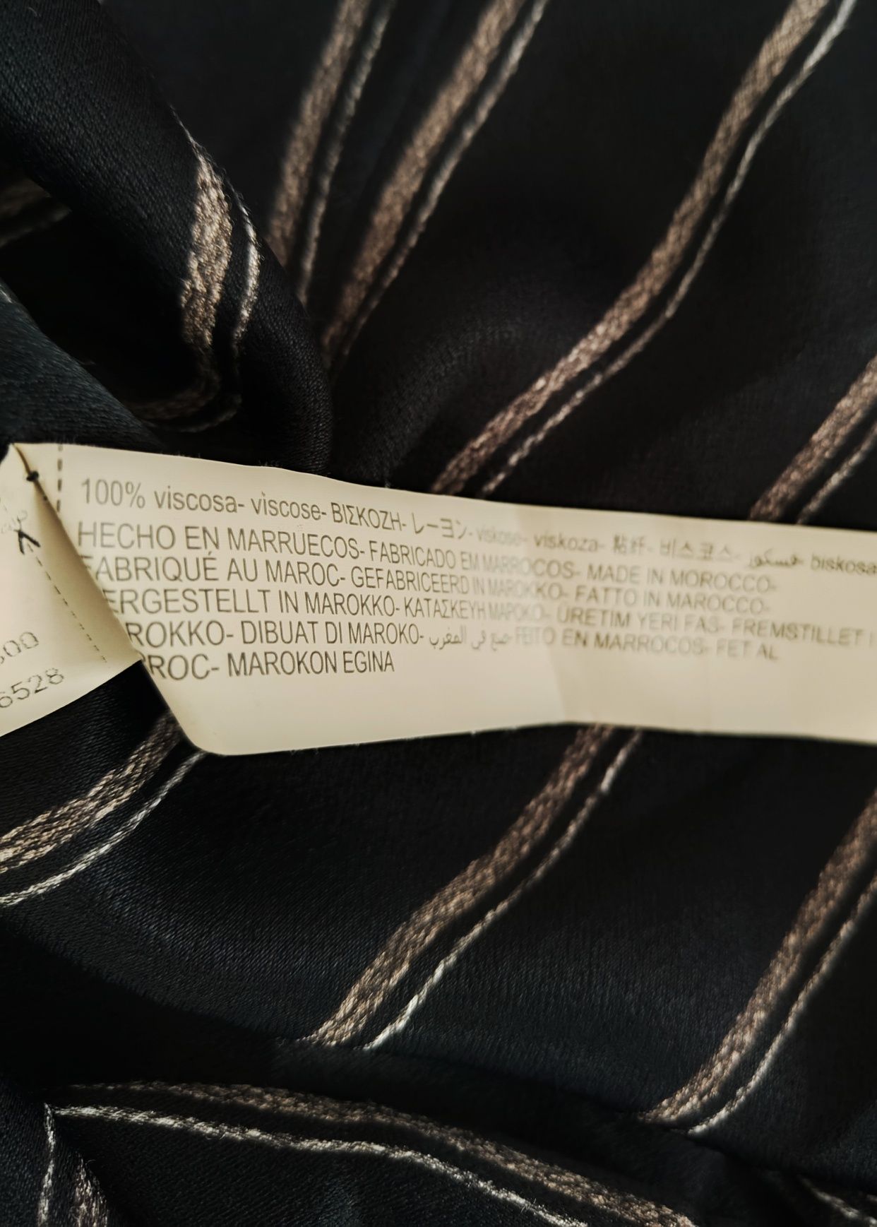 Sukienka Massimo dutti 34 XS czarna wiskozowa midi na guziki