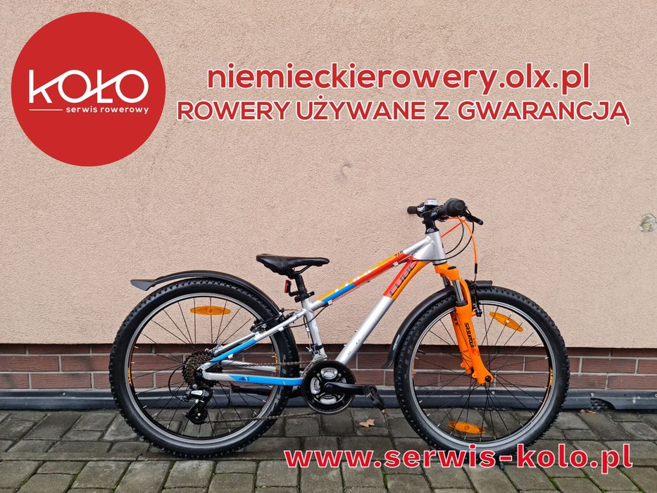 Rower dziecięcy CUBE koła 24 SHIMANO ALTUS aluminium okazja rabat