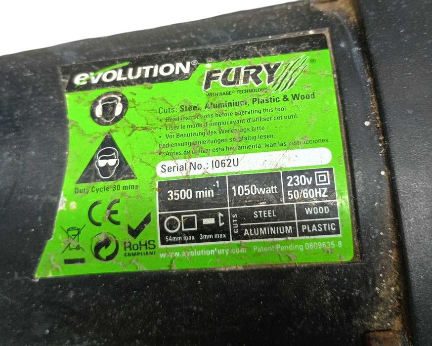Piła Tarczowa EVOLUTION Fury
