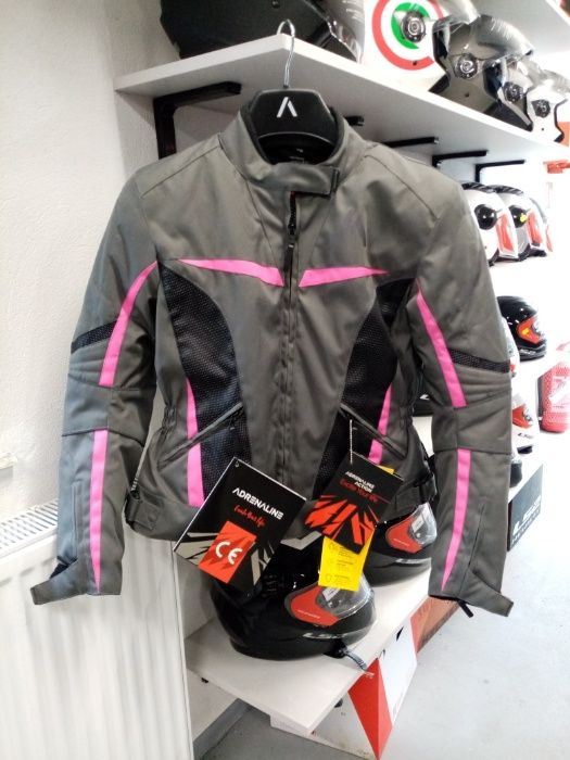Kurtka turystyczna Adrenaline Love Ride 2.0. PPE kolor szary/róż