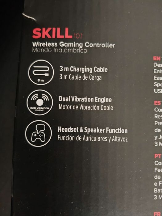 Comando NPlay SKILL 10 Wireless - PS4, PS3 E PC Compatível