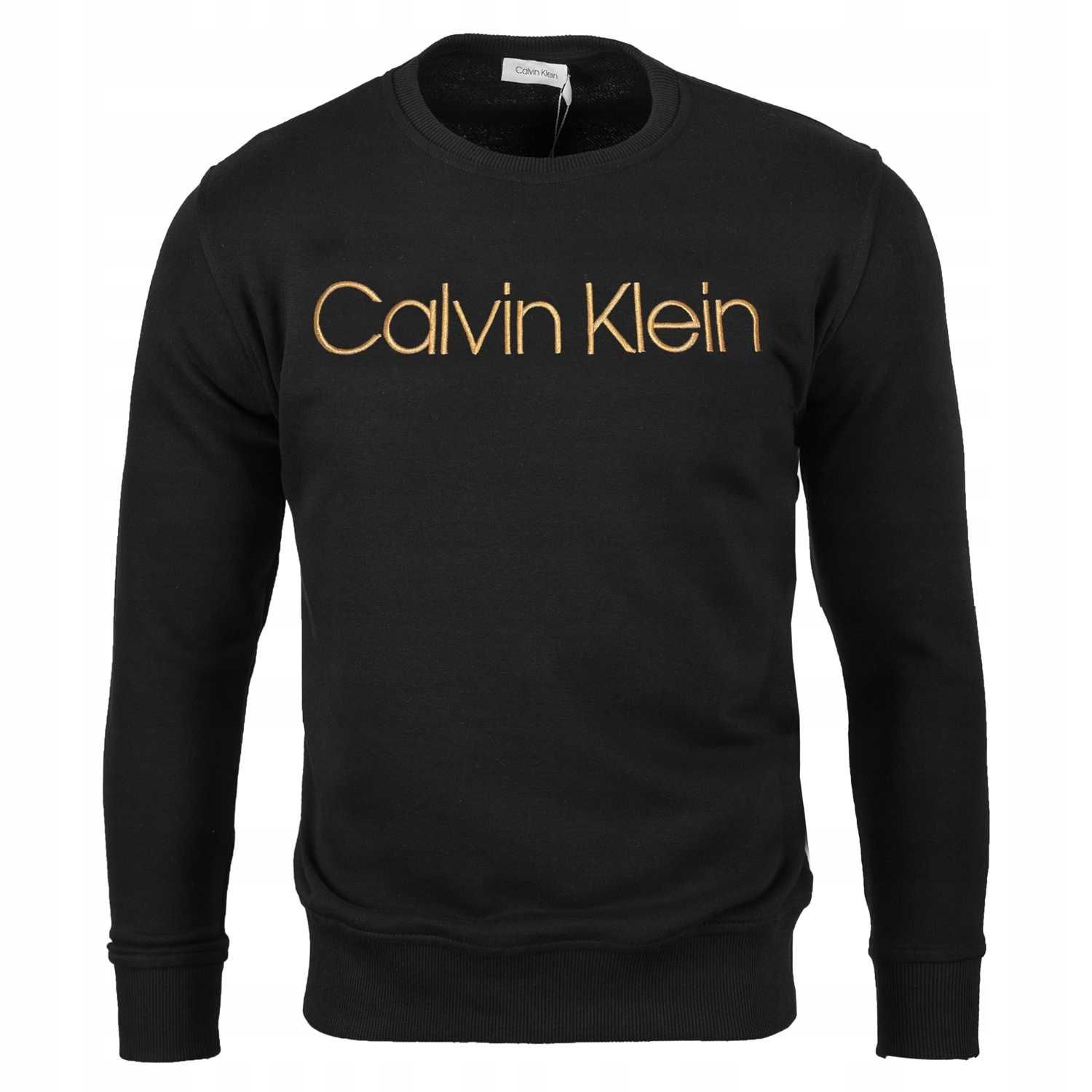 Bluza Czarna Calvin Klein Złote Logo NOWOŚĆ + GRATIS