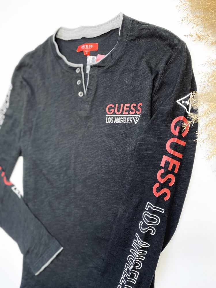 GUESS ОРИГІНАЛ Чоловіча кофта розмір XL / поло лонгслів футболка