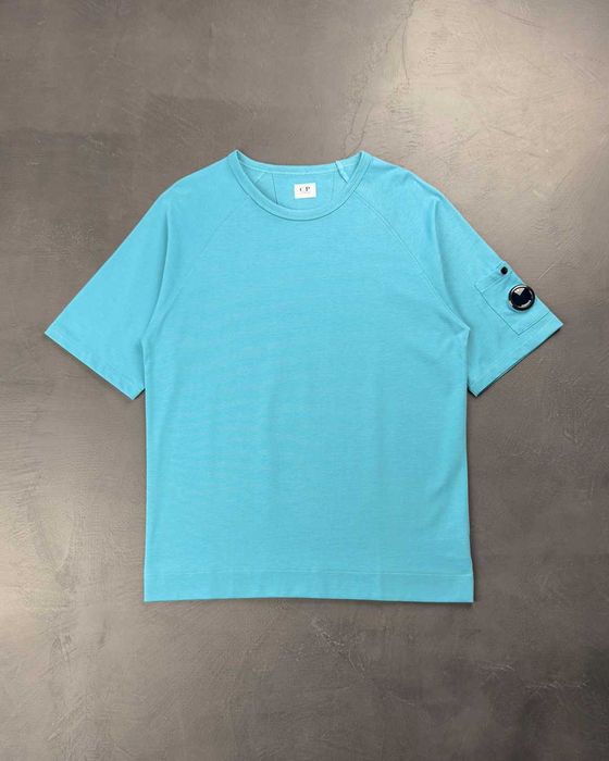 Футболка C.P. COMPANY Arm Lens Raglan T-Shirt Lake Blue