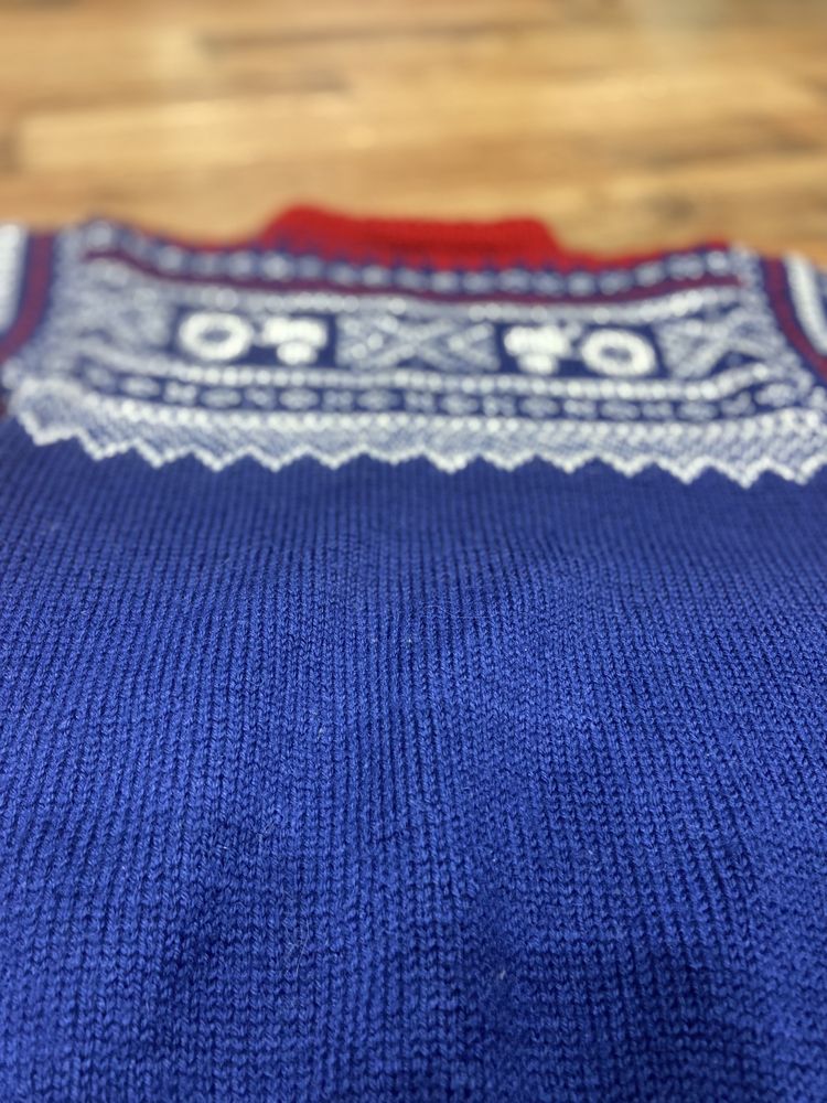 Stylowy sweterek dla chłopca w skandynawski wzór, 5-6 lat